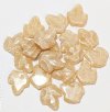 20 15x13mm Satin Camel Leaf Beads